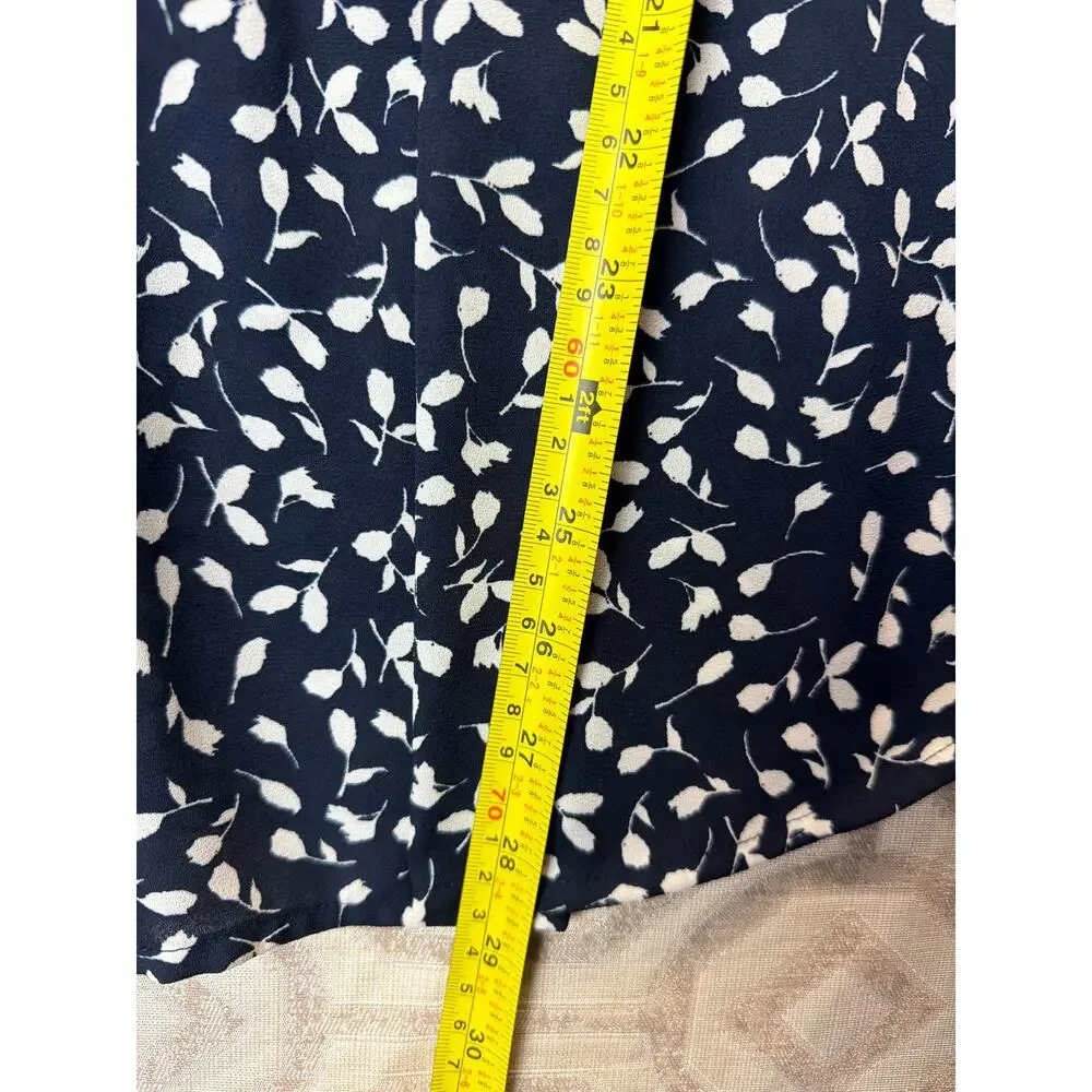 Style & Co Women's Printed‎ Pintuck Ruffle Sleeve Top size XL